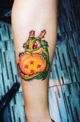 Dragon Ball Z - Tattoo Idea Shenron Tattoo Design, Dragon Ball Z Tattoo Ideas, Shenlong Tattoo, Shenron Tattoo, Dragon Ball Z Tattoo, Ak47 Tattoo, Shen Long Tattoo, Dbz Tattoo, Z Tattoo