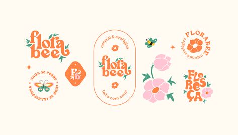 Floral Website, Logo Variations, Floral Logo Design, Flower Branding, Self Branding, Graphic Design Illustration Adobe Illustrator, Illustration Adobe Illustrator, Branding Graphic Design, Floral Logo