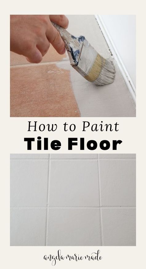 Painting floor tiles is simpler than you think! These floor tile paints provide a budget-friendly method to update your flooring. Painted Bathroom Floors, Painting Bathroom Tiles, Tile Floor Diy, Casa Hobbit, Painting Tile Floors, Paint Ceramic, Painted Tile, Bathroom Transformation, Ceramic Floor Tile