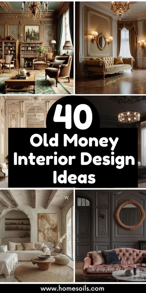 Achieve a timeless and sophisticated look with 40 old money interior design ideas that exude classic elegance. Discover these inspiring concepts on our website. Old Money Interior Design, Old Money Interior, Interior Design Ideas, Rich Textures, Classic Elegance, Old Money, Design Ideas, Hotel, Interior Design