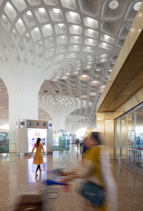 Chhatrapati Shivaji International Airport, Hong Kong International Airport, Airport Terminal, Airport Design, Airports Terminal, India Design, Dappled Light, American Architecture, Architecture Awards