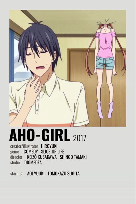 Aho Girl, Anime Sites, Anime Websites, Best Romance Anime, Japanese Animated Movies, Anime Suggestions, Good Anime Series, Animes To Watch, Poster Anime