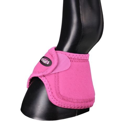 These neoprene bell boots keep your horse protected when overreaching, preventing unsoundness before it happens! Double layer of air-flow (perforated) neoprene. Wide single fastener with tab provides large surface area for secure closure for easy on/off. Cut away design in front eliminates bulk in areas where it's not needed while still protecting sensitive coronary band. Raised bump inside keeps bell boots from turning. Sold in pairs. Size: Small (3.75" tall, 10.5" around top) Medium (4" tall, Bell Boots, Wrap Boots, Horse Boots, Lower Leg, Horse Tack, Boots For Sale, Front Design, Tap Shoes, Snug Fit