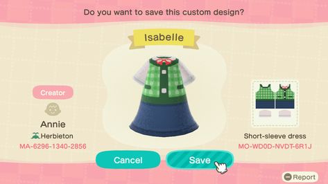 Animal Crossing Design Codes, Animal Crossing Design, Motif Acnl, Acnh Clothes, Acnh Design, Acnh Designs, Animal Crossing Qr Codes Clothes, Acnh Codes, Qr Codes Animal Crossing