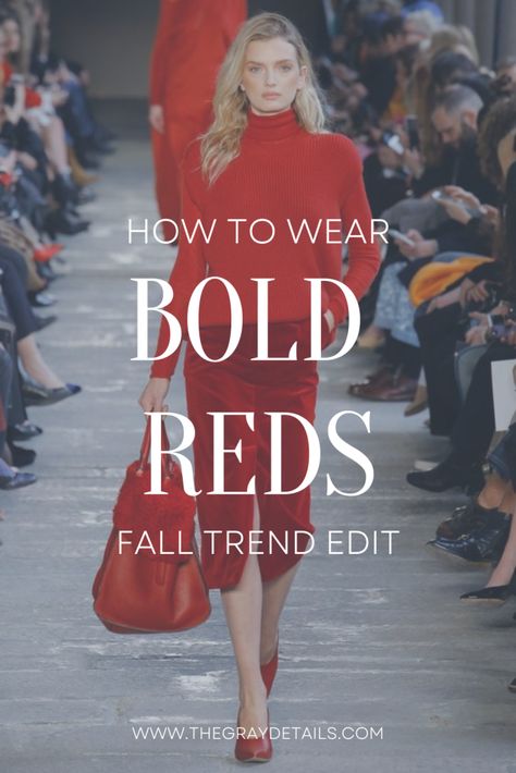 Red Outfit Ideas | Fall Trend Edit, how to wear bold reds, bold reds, red for fall, fall color trends, fall outfit idea, fall outfits Red Fall 2023 Fashion, Red Outfit Fall 2023, Fall Red Dress Outfit, Red Pants Party Outfit, Red Leather Skirt Outfit Winter, Cherry Red Fall 2023, Red For Fall, Red Pants Fall Outfit, Colors With Red