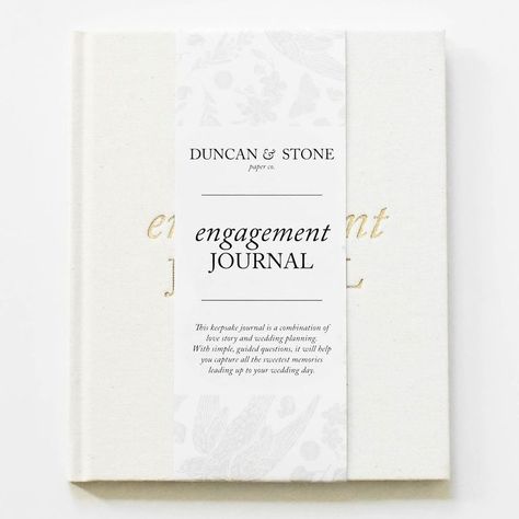 Engagement Journal by Duncan & Stone - Ivory | Book for Couples & Bride to Be | Gifts for New Brides | Planner for Dreams & Memories Wedding Planning Book Diy, Journal For Couples, Engagement Journal, Bridal Journal, Wedding Memory Book, Anniversary Journal, Couples Journal, Planning Book, Engagement Gift Boxes