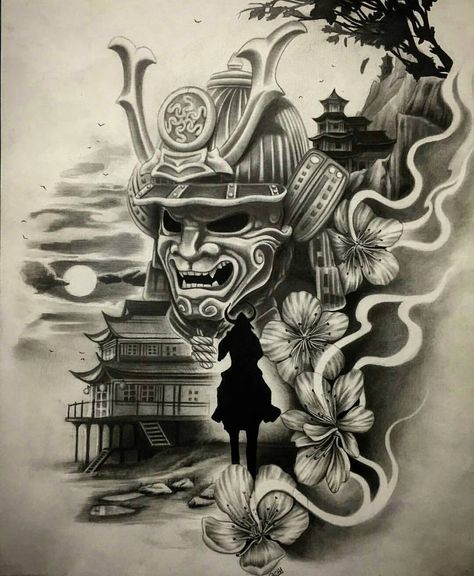 “#amazing @sachalombardi @sachalombardi  @sachalombardi  @sachalombardi !!! @worldofpencils #shareit #loveit #drawit #drawing #draw #japanesedraw #l4l…” Samurai Drawing, Samurai Warrior Tattoo, Fotocamere Vintage, Samurai Tattoo Design, Yakuza Tattoo, Samurai Artwork, Warrior Tattoos, Geniale Tattoos, Asian Tattoos