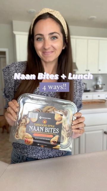 Recipes With Naan Bread Bites, Naan Bread Snack Ideas, Naan Lunchables, Naan Ideas Lunch, Naan Bites Recipes, Freezer School Lunches, No Nut Lunches For Kids, Naan Snack Ideas, Healthy Sandwich Meal Prep