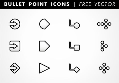 Bullet Points Design, Numbering Design, Images Design, Free Vectors, Design Templates, Simple Designs, Vector Art, Chalk, Art Images