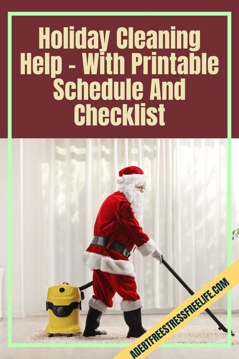 Cleaning your home in preparation for the upcoming holidays and festivities can be a daunting task, along with the thousands of other chores you need to get around to. A Mess Free Life thought it would be a nice gesture to bring our readers this holiday cleaning help, with a printable schedule and checklist to ease the task a little. This schedule will help you spread out your cleaning tasks over seven days. Read our complete post here. #HolidayCleaning #HouseCleaning #Christmas Holiday Cleaning Schedule, Holiday Cleaning Checklist, Easy House Cleaning, Printable Schedule, Holiday Cleaning, Start Cleaning, Cleaning Motivation, Clearing Clutter, Homemade Cleaning Products