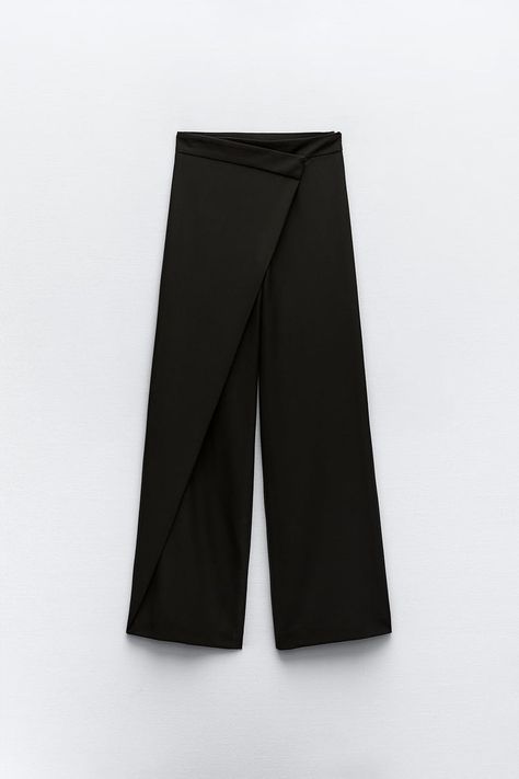 Women's Pants | ZARA United States Feminine Wardrobe, Zara Outfit, Culotte Pants, Perfect Pant, Chic Blouses, Pantalon Large, Zara Pants, Wide Pants, High Waisted Trousers