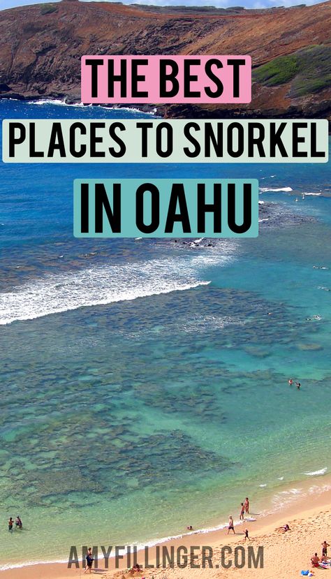 Best Snorkeling In Oahu, Best Places To Snorkel, Hawaii Vacation Oahu, Things To Do On Oahu, Hawaii Snorkeling, Oahu Waikiki, Hawaii Vacation Tips, Hawaii Trip Planning, Things To Do In Oahu