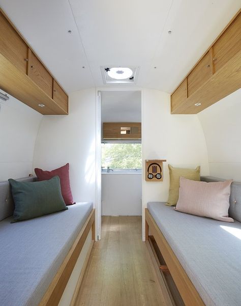 Trailer Renovation, Airstream Living, Airstream For Sale, Solid Oak Floors, Airstream Campers, Airstream Trailers For Sale, Airstream Remodel, Airstream Trailer, Airstream Interior