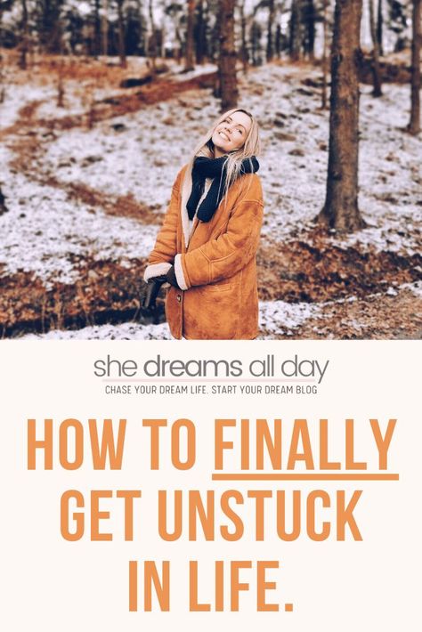 Feeling stuck? This is how to get unstuck in life. I'm sharing my favorite actionable tips for getting stuck to unstuck so you have the energy to chase your dreams and achieve your goals. #personalgrowth #shedreamsallday Mental Health Plan, Getting Unstuck, Online Counseling, Become Your Best Self, Get Unstuck, Personal Development Plan, Achieve Your Dreams, E Commerce Business, Self Growth