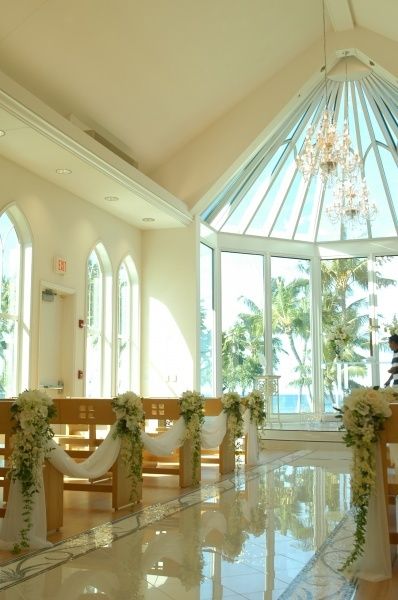 Inside Paradise Cove Crystal Chapel. I worked here, too. Birthdays Themes, Honolulu Wedding, Glass Chapel, Wedding Venues Hawaii, Dream Future, Childhood Dreams, Paradise Cove, Oahu Wedding, Garden Wedding Venue