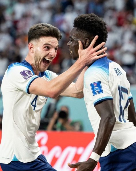 World Cup 2022 England, England National Football Team, Bukayo Saka, Declan Rice, 21 November, 2022 Fifa World Cup, World Cup 2022, Fifa World Cup, Football Players