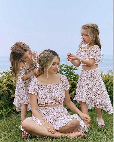 Baby At Wedding, A New Chapter Begins, Taytum And Oakley, Mommy And Me Photo Shoot, Sister Poses, Brunch Fashion, Maxi Outfits, Sister Photos, Mommy Daughter