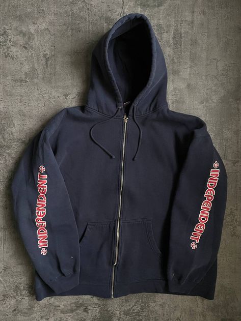 Streetwear Zip Up, Vintage Zip Up, Skate Hoodies, Vintage Zip Up Hoodie, Skater Jacket, Independent Trucks, Skate Hoodie, Skater Hoodie, Button Hoodie