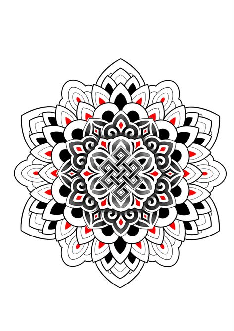 Tibetan knot mandala tattoo design Tibetan Mandala Tattoo, Tibetan Knot, Tibetan Tattoo, Tibetan Mandala, Mandala Tattoo Design, Mandala Tattoo, Mandala Design, Tibet, Tattoo Design