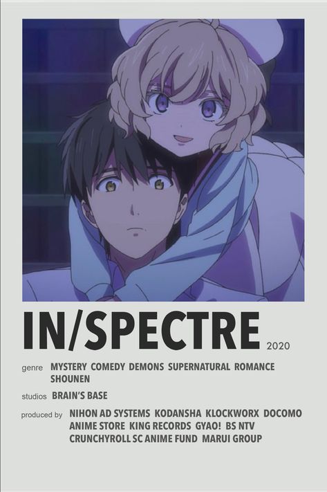 In Spectre Anime, Anime Watchlist, In Spectre, Anime Recs, Minimalist Anime, Posters Anime, Bahasa Jepun, Film Posters Minimalist, Anime Suggestions