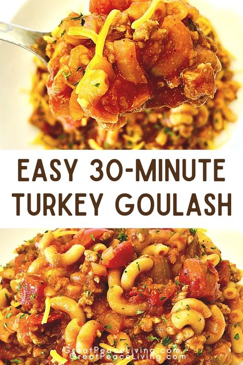 Turkey Goulash Recipes Healthy, Healthy Goulash Recipes Ground Turkey, Ground Turkey Goulash Recipes, Healthy Goulash Recipes, Ground Turkey Recipes Crockpot, Ground Turkey Goulash, Turkey Goulash, Easy Ground Turkey Recipes, Turkey Crockpot