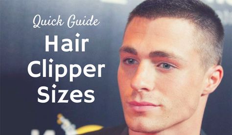 Hair Clipper Sizes Clipper Lengths, Hair Clipper Sizes, Clarify Hair, Hair Cuts 2017, Clipper Cut, Help Hair Grow, Hair Length Chart, How To Cut Your Own Hair