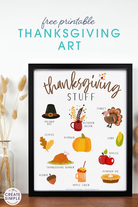 Free Printable Thanksgiving Art - Thanksgiving Prints Free Printable, Thanksgiving Printable Decorations, Thanksgiving Guide, Thanksgiving Prints, Free Printable Thanksgiving, Dollar Diy, Decorating For Halloween, Free Thanksgiving Printables, Free Printable Halloween