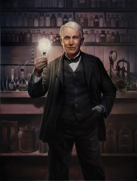 Thomas Edison is a great inventor, just like Daedalus. He loves to create and make new things in order to improve the people around them! Thomas Edison Quotes, Edison Quotes, Thomas Alva Edison, Alva Edison, Thomas Edison, Richard Branson, Portrait Illustration, Illustration Artists, Motion Picture