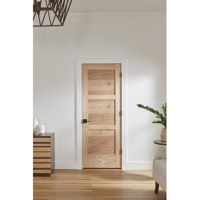 Stained Interior Doors, 3 Panel Doors, Curated Interior, Wood Closet Doors, Cedar Door, Barndominium Interior, Oak Interior Doors, Solid Wood Interior Door, Interior Exterior Doors