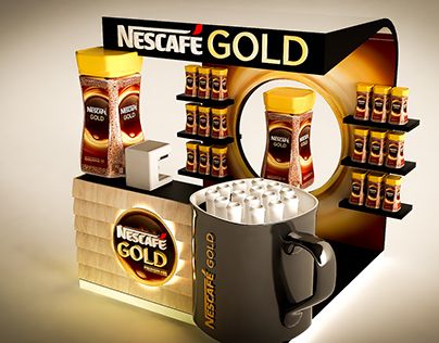 Nescafe Ads, Cofee Bar, Coffee Event, Nescafe Gold, Creative Booths, Coffee Display, Street Food Design, Exhibition Stall Design, Stall Design