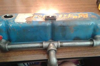 Vintage Valve Cover Lamp : 7 Steps (with Pictures) - Instructables Lamp Wire, Galvanized Pipe, Electrical Tape, Simplistic Design, Cordless Drill, Diy Car, Diy Lamp, Diy Vintage, Flipping Furniture