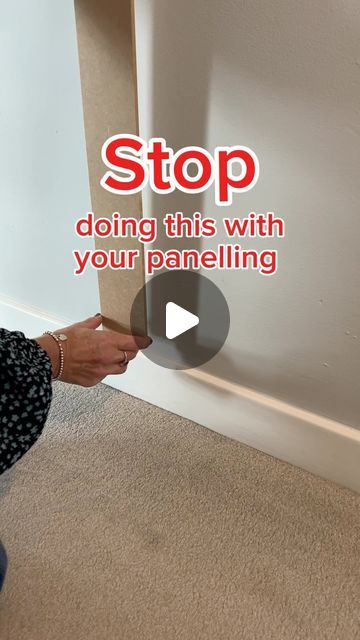 Jill  DIY | interiors | home styling | hacks on Instagram: "STOP DOING THIS….if you want a professional finish to your panelling. Then this is definitely a step that shouldn’t be missed. Don’t rest your vertical panelling on the skirting without adding the horizontal panelling first. 

#diytutorial #diytips #diyuk #diy #diyhomedecor #diyhome #diyprojects #diypanelling #panelledwalls" Wide Beadboard Paneling, Horizontal Panelling, Beadboard Hallway, Board And Batten Hallway, Vertical Panelling, Hallway Panelling, Wood Shiplap Wall, Wainscoting Kits, Vertical Shiplap