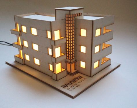 bauhauslit Bauhaus Building, House Models, Bauhaus Architecture, Cardboard Model, Paper Architecture, Model City, Cardboard Toys, Paper City, Architecture Design Drawing