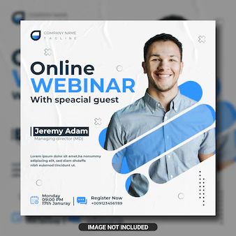 Free PSD | Digital marketing live webinar and corporate social media post template Webinar Design, Social Media Images Design, Instagram Graphic Design, Flat Logo Design, Business Poster, Desain Editorial, Instagram Banner, Marketing Poster, Flyer Design Inspiration