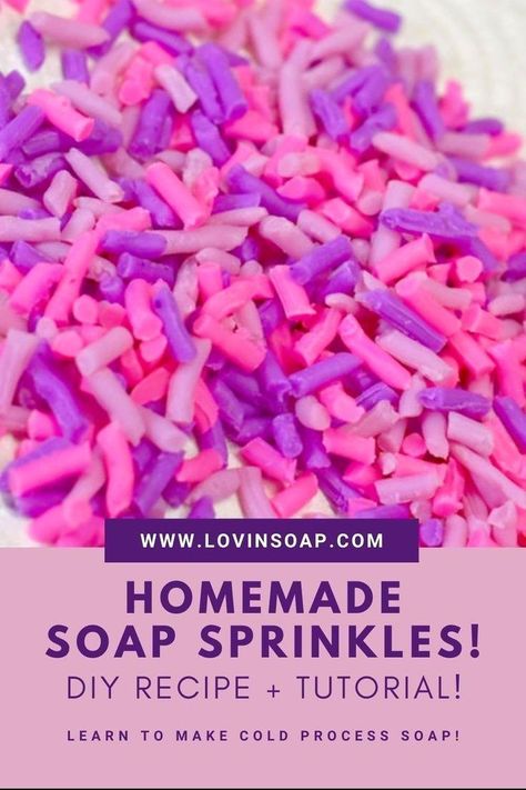 Squeezable Wax Recipe, Kids Soap Ideas, Soap Sprinkles, Goat Soup, Make Sprinkles, Bath Confetti, Confetti Soap, Homemade Cold Process Soap, Soap Dough