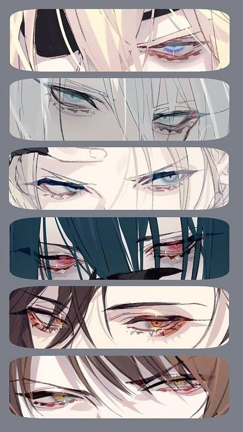 Anime Drawing Illustration, Eye Artstyle Reference, Art Sketches Anime Eyes, Anime Eye Art Styles, Eye Anime Reference, How To Draw Manhwa Eyes, Anime Looking Up, Koleen Drawing, Person Looking Back Reference