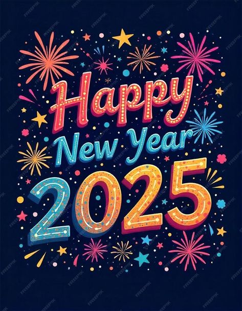 Ai generated Happy New Year 2025 | Premium AI-generated image Happy New Year 2025, Happy New Year Typography, Happy New Year Letter, New Year Typography, Life Pics, New Year Text, Greeting Poster, Happy New Year Pictures, New Year Is Coming