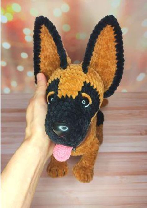 Crochet puppy pattern, Amigurumi german shepherd crochet pattern, Crochey pattern stuffed dog, English pattern amigurumi pdf Crochet Puppy Pattern, Snake Crochet, Crochet Dogs, Crochet Puppy, Crochet Snake, Pig Crochet, Puppy Pattern, Crochet Bears, Fox Crochet