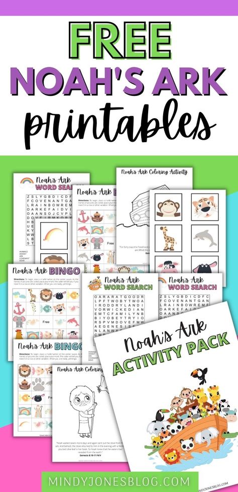 free Noah's ark printables Noah's Ark Animal Printables Free, Noah's Ark Activities Free Printables, Noah And The Ark Games, Noahs Ark Free Printable, Free Noah's Ark Printables, Noah's Ark Printables Free, Preschool Noah's Ark Activities, Noah's Ark Crafts For Kids Sunday School Craft, Noah And The Ark Activities