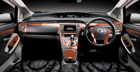 GARSON | LUXURY INTERIOR PANEL COLLECTION [ PRIUS ZVW30 ] Prius Decor, Toyota Prius Tuning, Toyota Prius Black, Prius Custom, Prius 30, Live Sound System, Prius Car, Toyota Prius 2015, Trim Kit