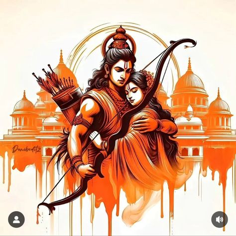 Shree Ramji Painting, Sita Ram Paintings Hindu Art, Sita Ram Paintings, Sita Ram Images, Shri Ram Painting, Ram Sita Painting, Shree Ram Painting, Ram Sita Drawing, Ram God