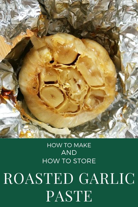 Roasted Garlic Paste, Roast Garlic Bulb, Easy Roasted Garlic, How To Cook Garlic, How To Roast Garlic, Roasted Garlic Recipe, Roast Garlic, Southern Cooking Recipes, Garlic Recipe