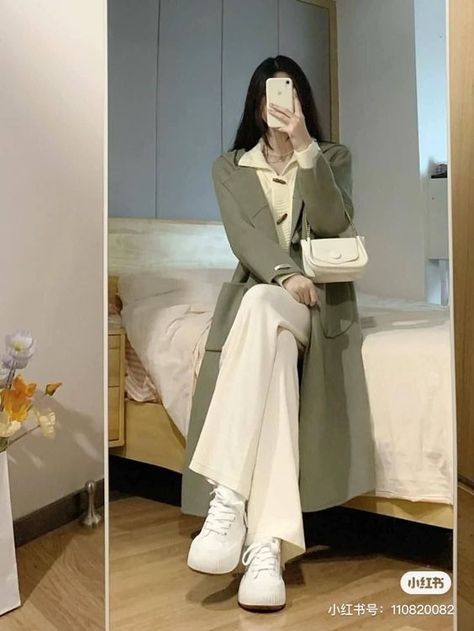 Elegant Dresses Korean, Cute Winter Outfits Korean, Korean University Outfit, Korean Office Outfit, Trendy Dress Outfits, Everyday Fashion Outfits, Quick Outfits, Classy Work Outfits, Stylish Work Outfits