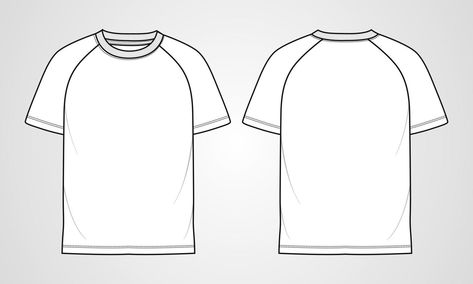 Short sleeve Raglan T shirt technical fashion flat sketch vector Illustration template Fashion Flat Sketch, Flat Drawings, 2013 Swag Era, Illustration Template, Jersey Tshirt, Flat Sketches, Drawing Templates, Raglan Shirts, Fashion Sketches