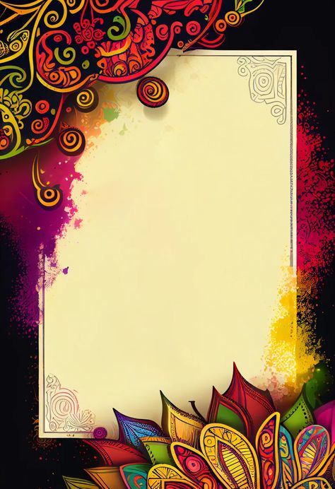 Free Holi Card Template Image Holi Invitation Card Template, Holi Template Background, Holi Card Ideas, Holi Invitation Card, Holi Templates, Invitation Card Design Creative, Holi Invitation, Holi Cards, Holi Design