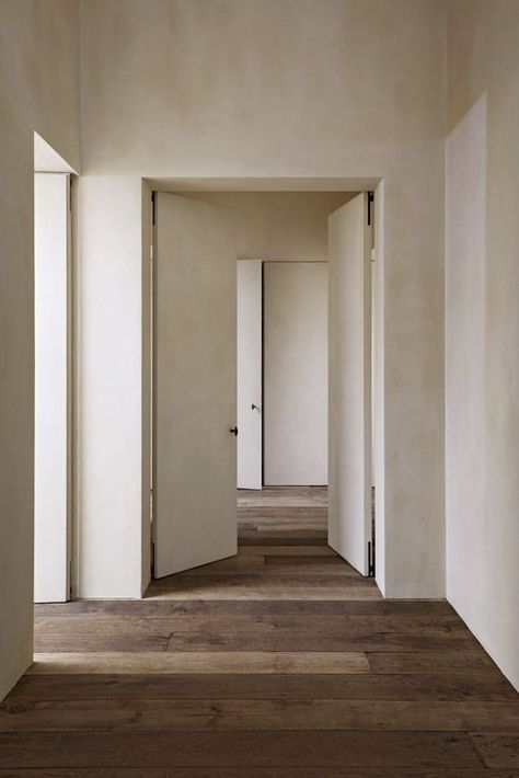 kinfolk_vol21_onprivacy_01: Wooden Floors, Empty Room, Wood Flooring, White Walls, Hallway, Flooring, Wood, On Instagram, White