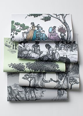 Products Archive - Sheila Bridges Sheila Bridges Wallpaper, Sheila Bridges Harlem Toile, Enchanted Forest Wallpaper, Harlem Toile, Sheila Bridges, The Shade Store, Cooper Hewitt, Toile Pattern, American Interior