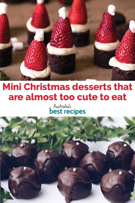 Christmas’s Dessert, Christmas Dessert Elegant, Shareable Christmas Treats, Christmas Petite Fours, Small Bites Dessert Table, Christmas Dessert Individual, Christmas Shaped Desserts, Mini Brownie Bites Christmas, Simple Christmas Deserts