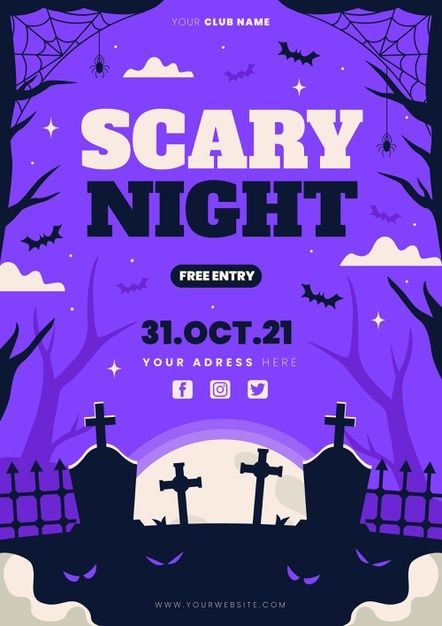 Halloween Event Flyer, Halloween Poster Ideas, Halloween Web Design, Corporate Halloween Party, Fun Fact Design, Halloween Event Poster, Halloween Design Graphic, Halloween Poster Design, Church Poster Ideas