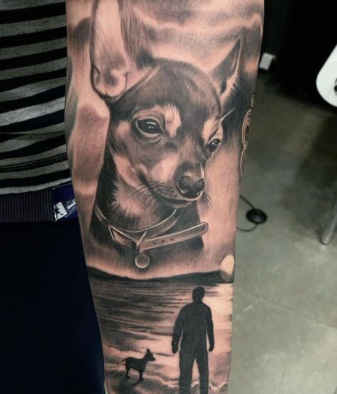 Pet Portrait Tattoos, Skull Thigh Tattoos, Angel Warrior Tattoo, Simple Cat Tattoo, Pet Tattoo Ideas, Line Art Simple, Feather Tattoo Meaning, Pet Tattoos, Tattoo Ideas Males